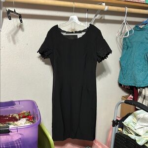 Anthony Richards  Black Dress Scoop Neck Short Sleeve